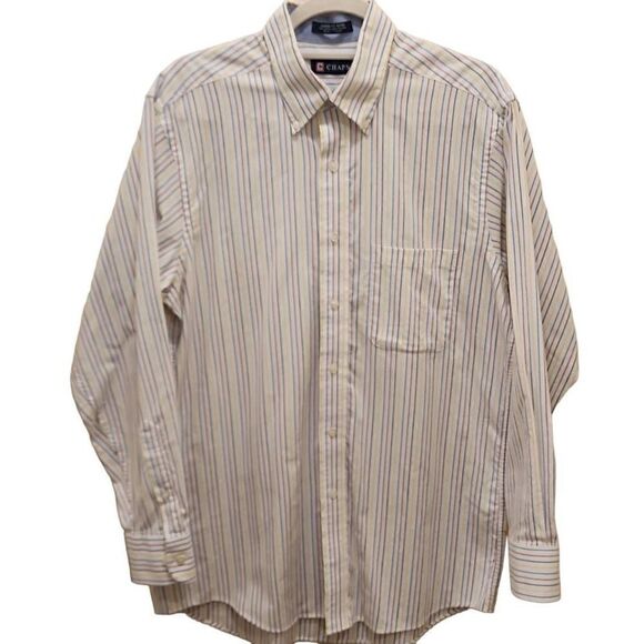 Chaps Men's Multicolor Striped Long Sleeve Button Down Shirt Size 32/33 - Picture 2 of 13